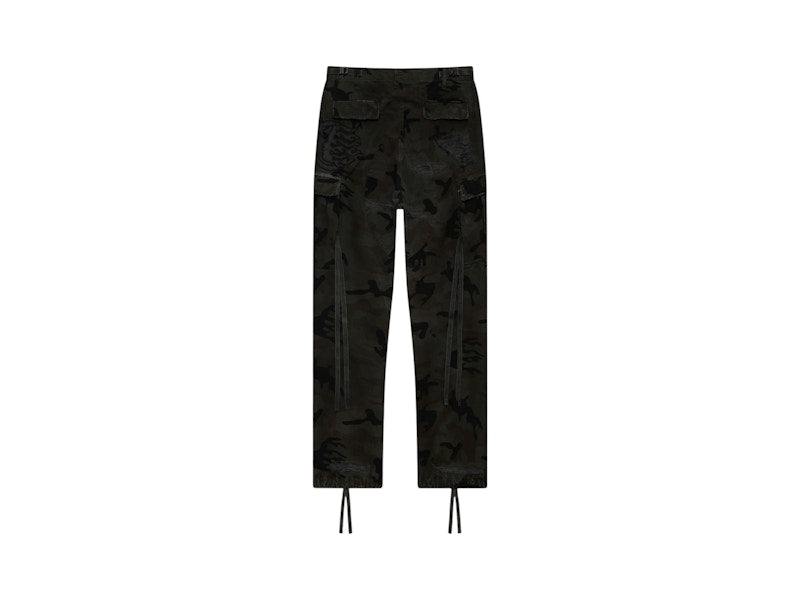 Hellstar Distressed Cargo Pants Black