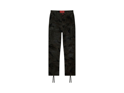 Hellstar Distressed Cargo Pants Black