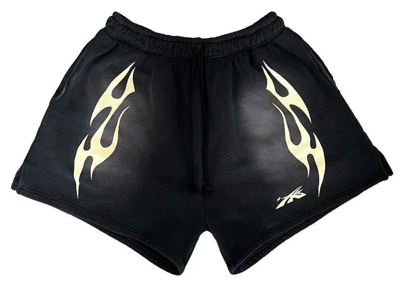 Hellstar Flame Shorts Black