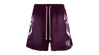 Hellstar Flame Shorts Brown