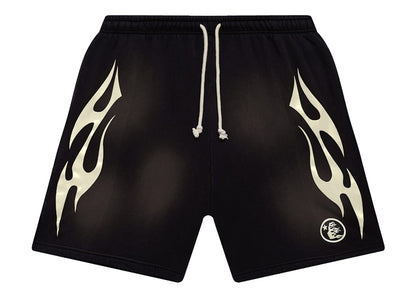 Hellstar Flame Shorts Brown/White