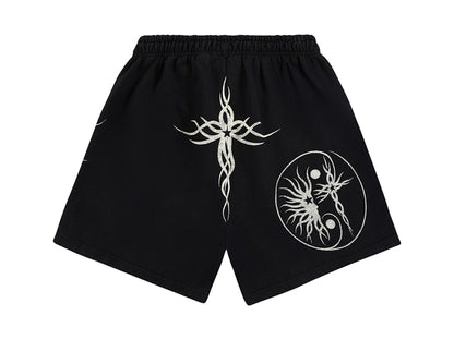 Hellstar Flame Yang Short Black