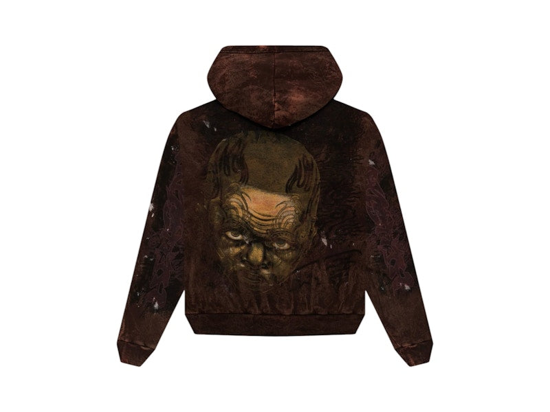 Hellstar Graffiti Hoodie Brown