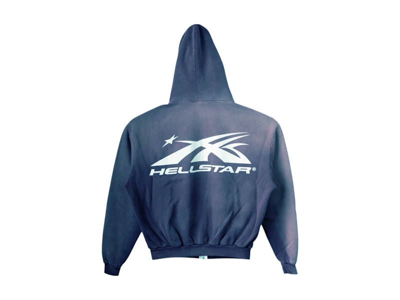 Hellstar HS Logo Zip Up Hoodie Emerald
