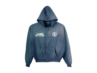 Hellstar HS Logo Zip Up Hoodie Emerald