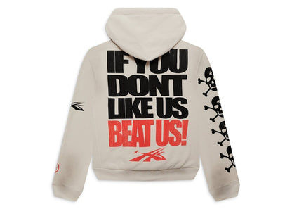 Hellstar If You Dont Like Us Beat Us Hoodie White