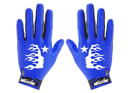 Hellstar Logo Gloves Blue