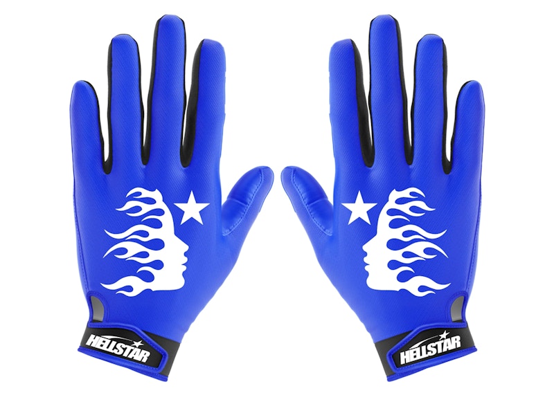 Hellstar Logo Gloves Blue