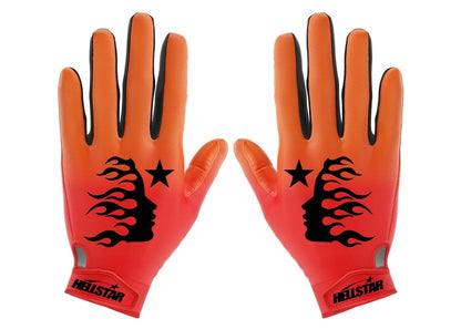 Hellstar Logo Gloves Orange