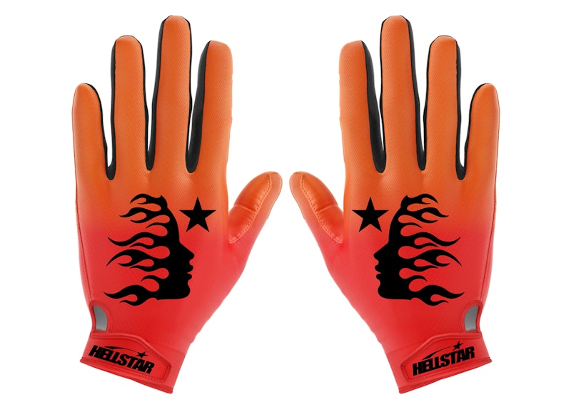 Hellstar Logo Gloves Orange