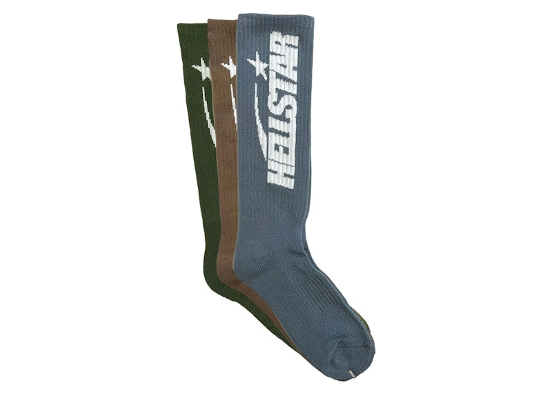 Hellstar Logo Socks (3 Pack) Earth Tone