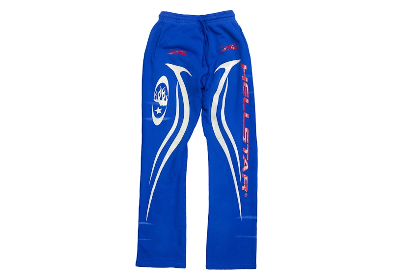 Hellstar Logo Sweatpants Blue