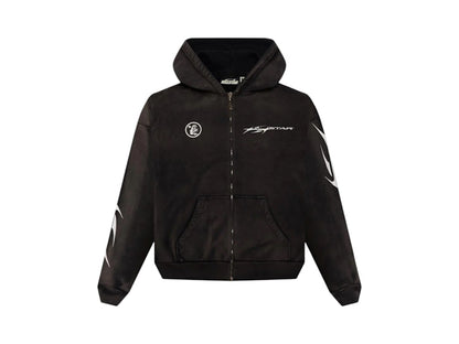 Hellstar Logo Zip-Up Black