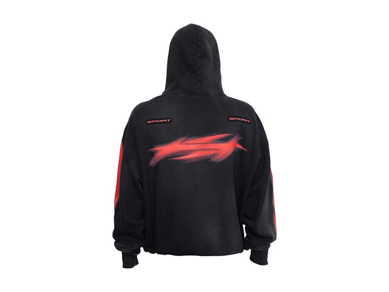 Hellstar Motion Blur Hoodie Black