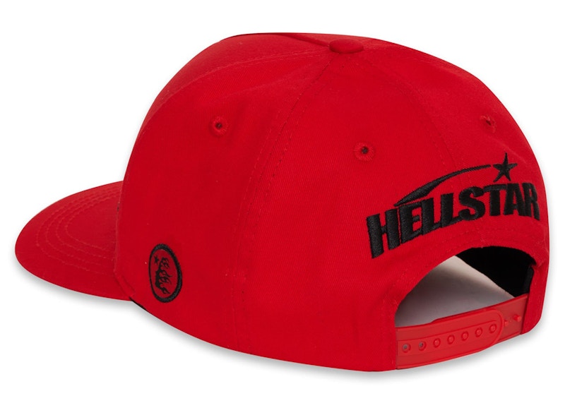 Hellstar NY Snapback Hat Red/Black