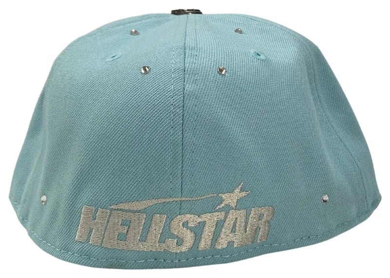 Hellstar OG Logo Rhinestones 59Fifty Fitted Hat Baby Blue
