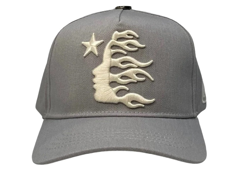 Hellstar OG Logo Snapback Hat Grey