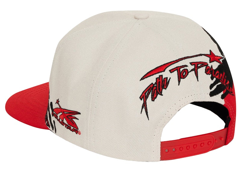 Hellstar Paintbrush Snapback Hat Red/Black