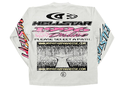 Hellstar Pixel L/S Tee White