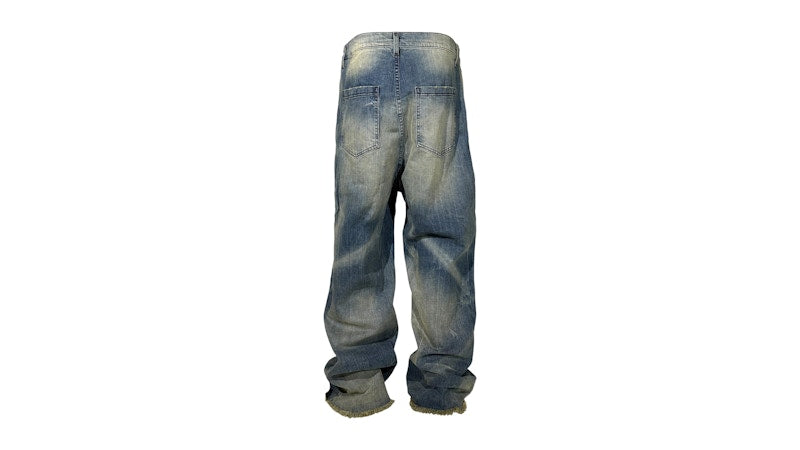Hellstar Raw Edge Jeans Blue