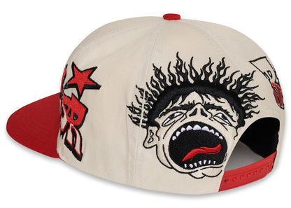 Hellstar Records Hat Snapback Red/White