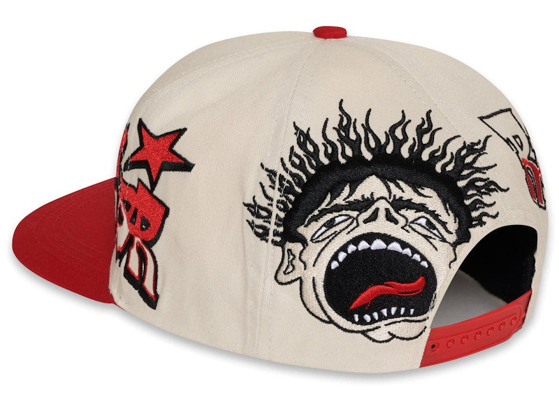 Hellstar Records Hat Snapback Red/White