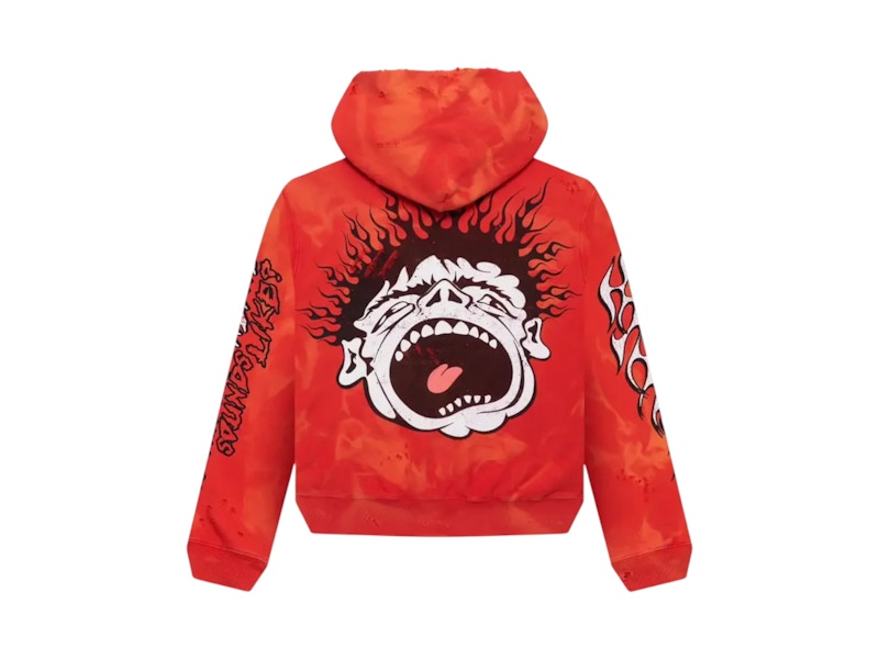 Hellstar Records Lava Hoodie Red
