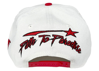Hellstar Shark Teeth Snapback Off White/Red