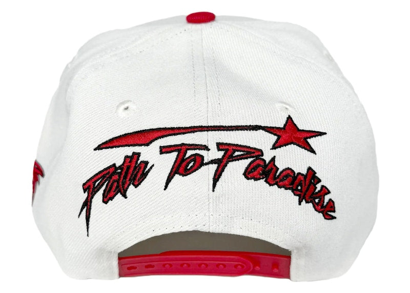 Hellstar Shark Teeth Snapback Off White/Red