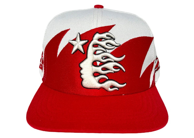 Hellstar Shark Teeth Snapback Off White/Red