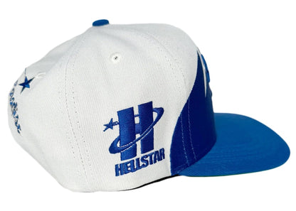 Hellstar Shark Teeth Snapback Off White/Royal Blue