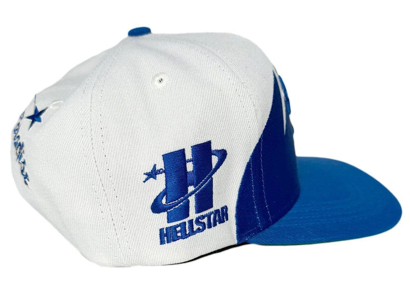 Hellstar Shark Teeth Snapback Off White/Royal Blue