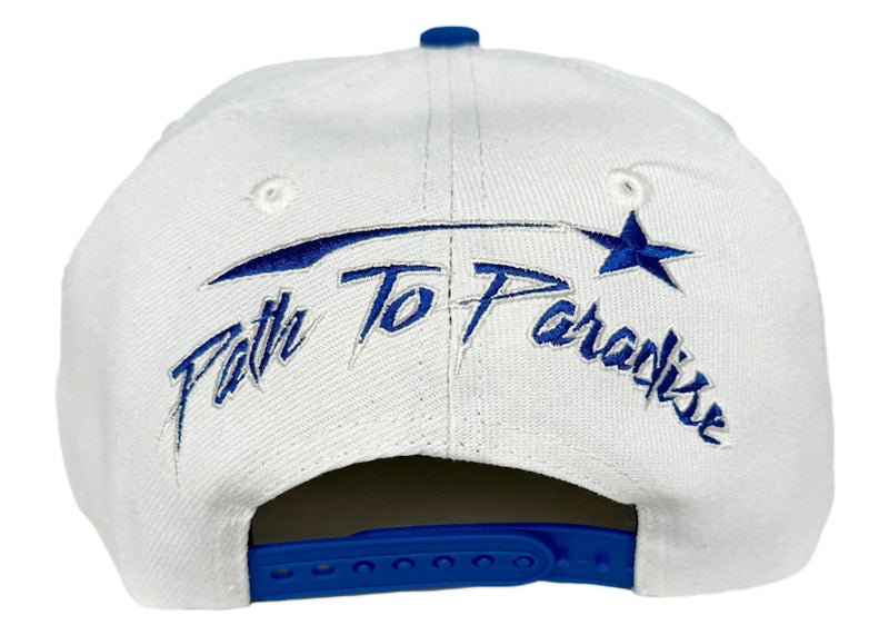 Hellstar Shark Teeth Snapback Off White/Royal Blue