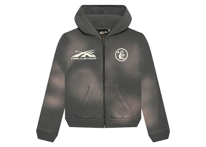 Hellstar Studios Zip Hoodie Gray