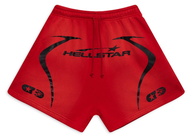 Hellstar Warm Up Shorts Red