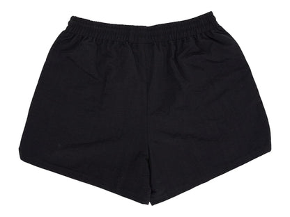 Hellstar Waxed Nylon Athletic Shorts Black
