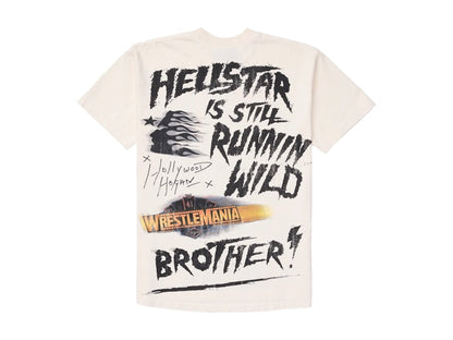 Hellstar Wrestlemania Hulk Hogan T-Shirt Cream White