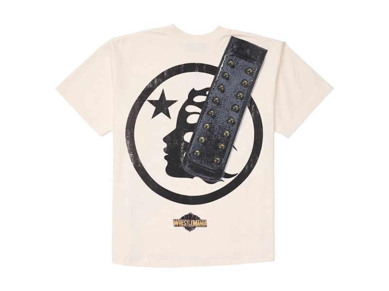 Hellstar Wrestlemania P2P Heavyweight Championship T-Shirt Cream White