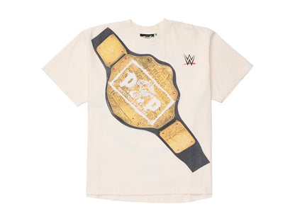 Hellstar Wrestlemania P2P Heavyweight Championship T-Shirt Cream White