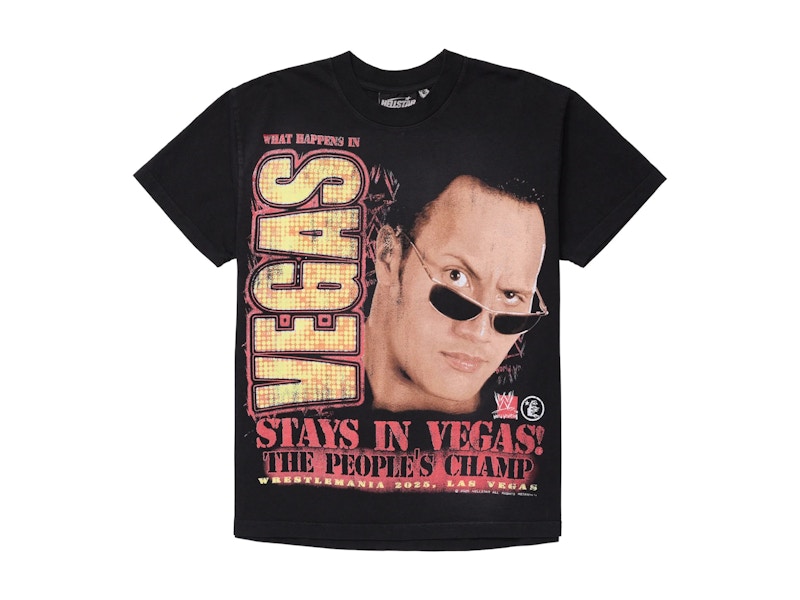 Hellstar Wrestlemania The Rock T-Shirt Black