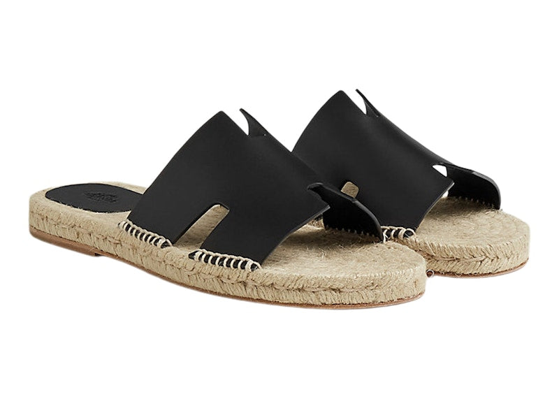 Hermes Antigua Espadrille Nior Calfskin Leather