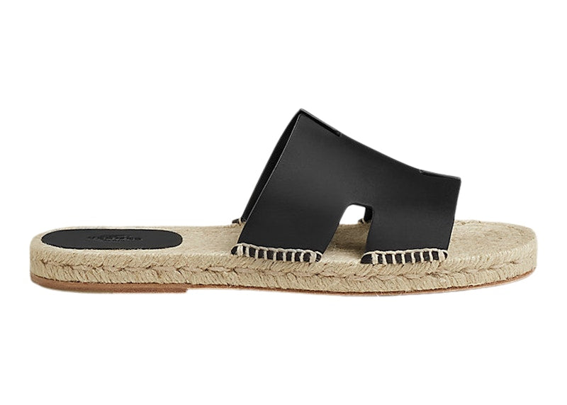 Hermes Antigua Espadrille Nior Calfskin Leather