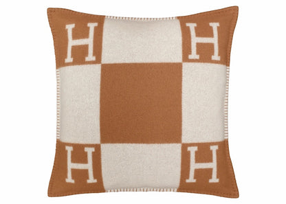 Hermes Avalon Pillow Large Model Ecru/Camel