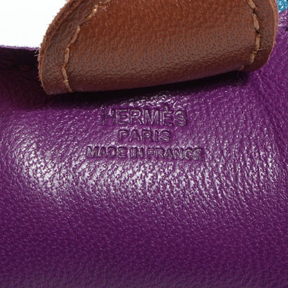 Hermes Bag Charm Rodeo Horse Milo PM Anemone/Bleu Izmir/Fauve
