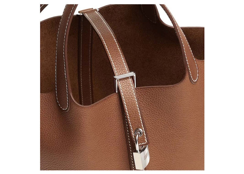 Hermes Bag Picotin 18 Lock Clemence Leather Gold