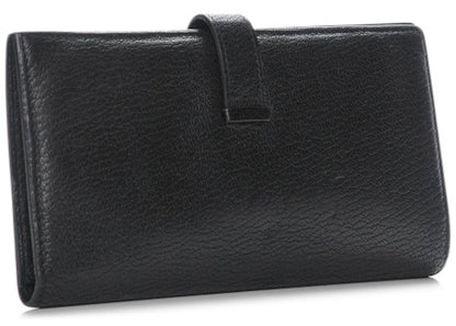 Hermes Bearn Wallet Chevre Mysore Noir