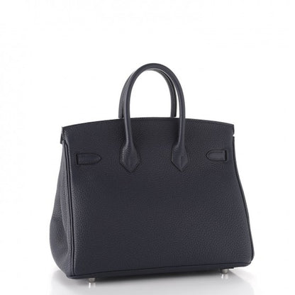 Hermes Birkin Birkin Togo Palladium 25 Bleu Nuit