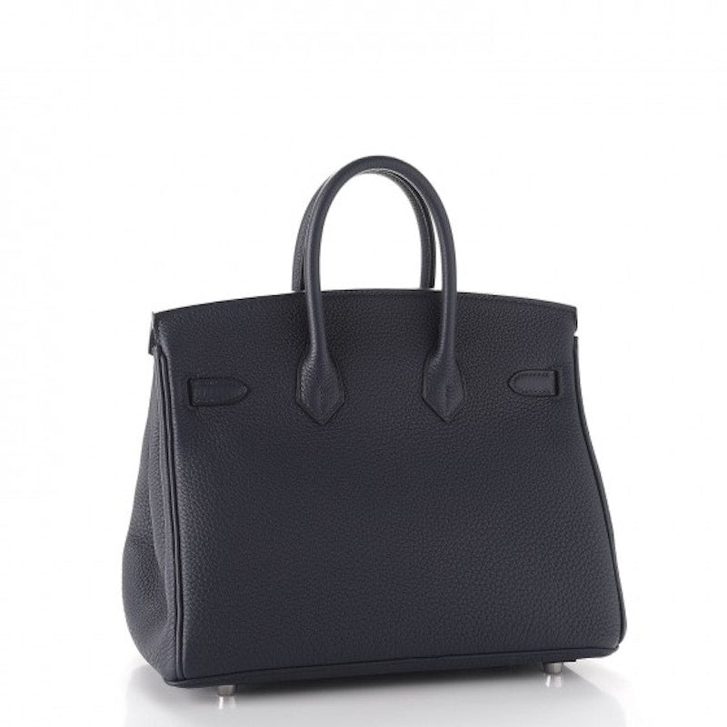 Hermes Birkin Birkin Togo Palladium 25 Bleu Nuit