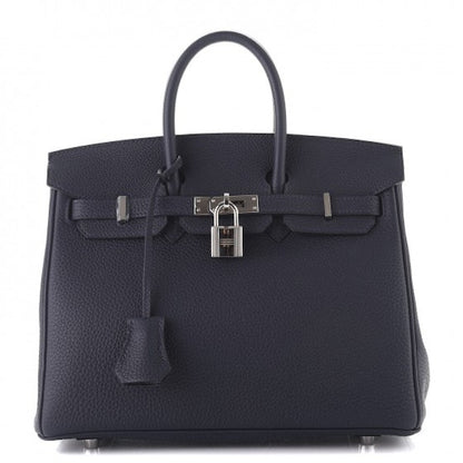 Hermes Birkin Birkin Togo Palladium 25 Bleu Nuit