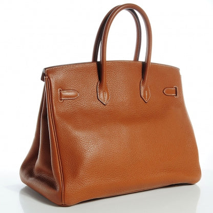 Hermes Birkin Clemence 35 Gold